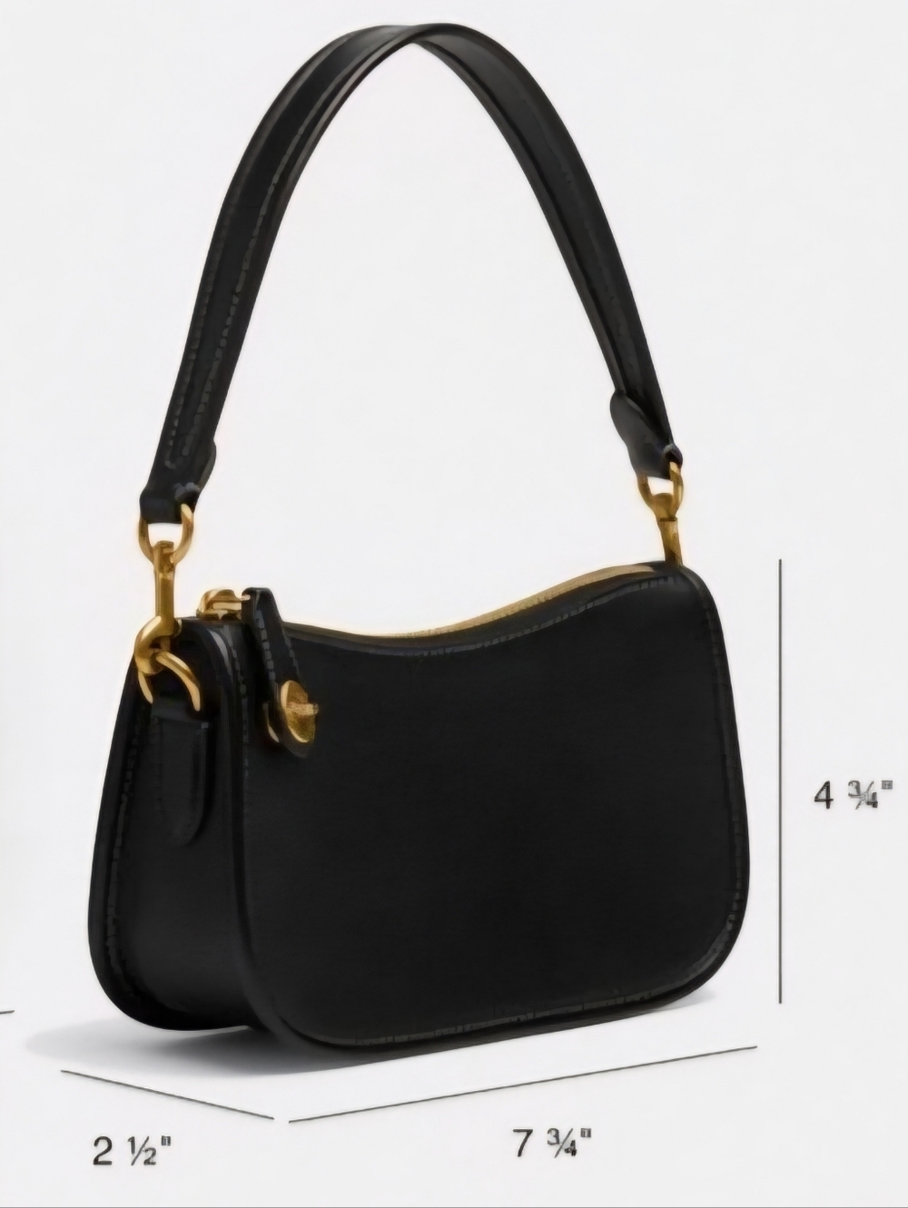 The Coach Originals - Swinger 20 Leather Shoulder Bag in Black (NWT) - Picture 6 of 15